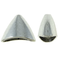 Zinklegierung Perlenkappe, Dreieck, antik silberfarben plattiert, frei von Nickel, Blei & Kadmium, 20x16x12mm, Bohrung:ca. 1.5mm, ca. 320PCs/kg, verkauft von kg