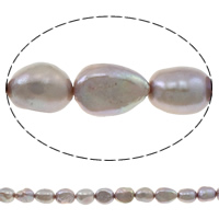 Barok ferskvandskulturperle Beads, Ferskvandsperle, lilla, 6-7mm, Hole:Ca. 0.8mm, Solgt Per Ca. 14.5 inch Strand