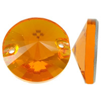 CRYSTALLIZED™, srebrne boje pozlaćen, faceted & 1/1 petlje, Fire Opal, 12x4.5mm, Rupa:Približno 1mm, 5računala/Torba, Prodano By Torba