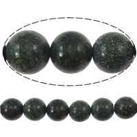 Russische Serpentine kralen, Russian Serpentine, Ronde, natuurlijk, 8mm, Gat:Ca 1mm, Per verkocht Ca 15.5 inch Strand