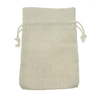 Linen Drawstring Pouches beige 100/