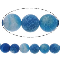 Natural Effloresce grânulos da ágata, ágata florescente, Roda, tamanho diferente para a escolha, azul, Buraco:Aprox 1-1.2mm, vendido para Aprox 15 inchaltura Strand