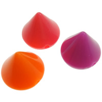 Mixed Acrylic Beads Cone mixed colors Approx 1mm Sold By Bag