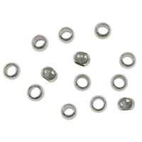 aço inoxidável grânulos, miçangas, Rondelle, cor original, 4.50mm, Buraco:Aprox 2.2mm, 2000PCs/Lot, vendido por Lot