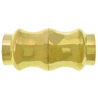 Brass magnetické zavírání, Mosaz, barva pozlacený, nikl, olovo a kadmium zdarma, 20x8x8mm, Otvor:Cca 4mm, 100PC/Lot, Prodáno By Lot