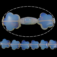 Sea Opal Kraal, Bloem, 21x21x8mm, Gat:Ca 2mm, Lengte Ca 15 inch, 10strengen/Lot, Ca 19pC's/Strand, Verkocht door Lot