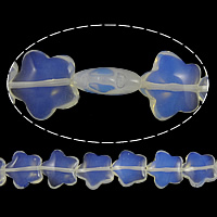 Sea Opal Bead, Flower, 17x17x7mm, Hole:Ca. 2mm, Længde Ca. 14 inch, 10Strands/Lot, Ca. 22pc'er/Strand, Solgt af Lot