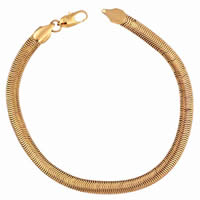 Gets® Jewelry Bracelet Brass 18K gold plated herringbone chain nickel lead & cadmium free 5mm Sold Per Approx 7.5 Inch Strand