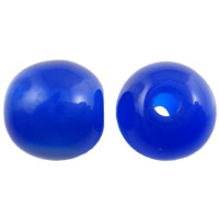 Imitation Cats Eye Resin Beads Round dark blue 10mm Approx 2mm Sold By Bag