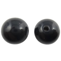 Imitation Cats Eye Resin Beads Round black 10mm Approx 2mm Sold By Bag