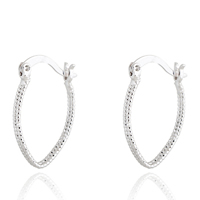 Gets® sieraden Earring, Messing, geplatineerd, nikkel, lood en cadmium vrij, 16mm, Verkocht door pair