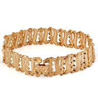 Gets® smykker armbånd, Messing, 18K forgyldt, nikkel, bly & cadmium fri, 14mm, Solgt Per Ca. 7.5 inch Strand