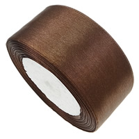 Saténová stuha, Satin Ribbon, červená barva káva, 40mm, 10PC/Lot, 22m/PC, Prodáno By Lot