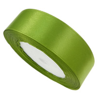 Saténová stuha, Satin Ribbon, apple green, 25mm, 10PC/Lot, 22m/PC, Prodáno By Lot