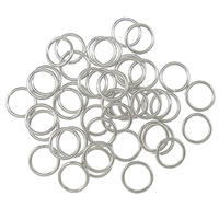 925 Sterlingsilber Biegering, 925 Sterling Silber, Kreisring, 8x1mm, 100PCs/Tasche, verkauft von Tasche