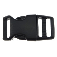 Plaisteach Slide Buckle Scaoileadh, dubh, 44x21.50x9mm, Poll:Thart 16x3mm, 200PC/Lot, Díolta De réir Lot