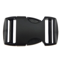 Πλαστική ύλη Σύρετε Release Buckle, μαύρος, 59x31.50x12mm, Τρύπα:Περίπου 26x4mm, 200PC/Παρτίδα, Sold Με Παρτίδα