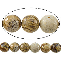 Kuva Jasper Helmet, Pyöreä, kasvot, 14mm, Reikä:N. 1.2-1.4mm, Pituus N. 15 tuuma, 5säikeet/erä, N. 27PC/Strand, Myymät erä