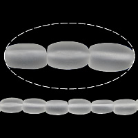 Grânulos de quartzo natural clara, Cristal branco, Coluna, fosco, limpo, 10x7mm, Buraco:Aprox 1.5mm, comprimento Aprox 15 inchaltura, 5vertentespraia/Lot, Aprox 40PCs/Strand, vendido por Lot