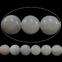 Abalorios de Labradorita, Esférico, Blanco, 12mm, agujero:aproximado 1.2mm, longitud aproximado 16 Inch, 2Strandsfilamento/Grupo, aproximado 32PCs/Sarta, Vendido por Grupo