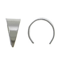 Nerezová ocel Pinch Bail, 304 Stainless Steel, Kupole, Původní barva, 3x6x0.50mm, 4000PC/Lot, Prodáno By Lot