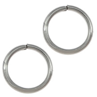 Ruostumaton teräs Open Ring, 304 Stainless Steel, Donitsi, alkuperäinen väri, 3x0.60mm, 10000PC/erä, Myymät erä