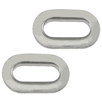 Acero inoxidable Linking Ring, acero inoxidable 304, Óvalo, color original, 11x7x1.80mm, 200PCs/Grupo, Vendido por Grupo