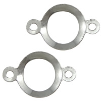 ステンレス鋼コネクタ, 304ステンレススチール, 1/1 ループ, オリジナルカラー, 12x8x0.30mm, 穴:約 0.6mm, 2000パソコン/ロト, 売り手 ロト