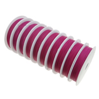 Tiger tail draad, Tiger Tail Wire, elektroforese, fuchsia, 0.45mm, Lengte Ca 650 m, 10pC's/Bag, Verkocht door Bag