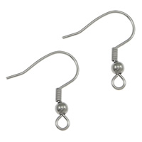 Cruach dhosmálta Hook Earwire, 304 Cruach dhosmálta, le lúb, dath bunaidh, 21x20.50x0.70mm, Poll:Thart 2mm, 2000ríomhairí pearsanta/Lot, Díolta De réir Lot