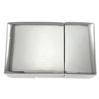 Stainless Steel Magnetic Clasp Rectangle original color Approx Sold By Lot