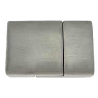 Nerezová ocel magnetické zavírání, Nerez, Obdélník, více velikostí pro výběr, Původní barva, Otvor:Cca 14x5mm, 10PC/Lot, Prodáno By Lot