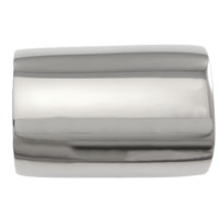 Fermoir magnétique en acier inoxydable, rectangle, couleur originale, 18x13x8.50mm, Trou:Environ 9x5mm, 10PC/lot, Vendu par lot