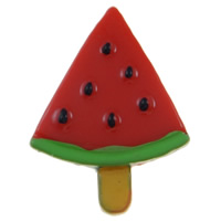 Food Resin Cabochon Ice Cream flat back red Sold By Bag