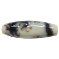 Coirníní Tibéidis dZi Agate Nádúrtha, Agate Tibéidis, Oval, gráid éagsúla do rogha & Dragon cúig-claw & dhá ton, 38x12x2.50mm, Poll:Thart 2mm, Díolta De réir PC