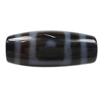 Prirodni Tibetanski Agate Dzi perle, Tibetanski ahat, Oval, zvijezda & u dvije nijanse, 20x9x3mm, Rupa:Približno 1.5mm, Prodano By PC