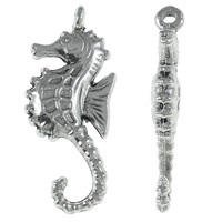 Zink Alloy Animal Hängen, Seahorse, antik silver pläterad, nickel, bly och kadmium gratis, 12x28x4mm, Hål:Ca 2mm, Ca 500PC/KG, Säljs av KG