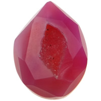 Akaatti Cabochon, Rose Akaatti, Kyynel, suoraseinämäisten, 32x43x12mm, 10PC/laukku, Myymät laukku