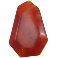 Agat Cabochon, Red Agate, Dropp, platt baksida, 35x52x12mm, 10PC/Bag, Säljs av Bag