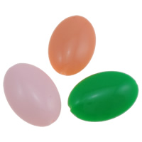 Jelly Style Acrylic Beads Oval mixed colors Approx 1mm Approx Sold By Bag