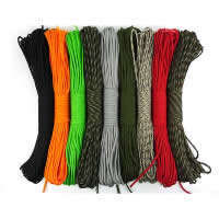 corda, 330 Paracord, cores misturadas, níquel, chumbo e cádmio livre, 4mm, 5vertentespraia/Lot, 31m/Strand, vendido por Lot