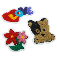 Patch de Costura -on, roupa, with lã, misto, 72x4-110x4mm, 99PCs/Bag, vendido por Bag