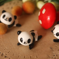 Glassturz Füllmaterial, Harz, Panda, 22x13mm, 20PCs/Menge, verkauft von Menge