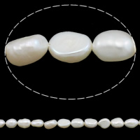 Cultured Baroque Freshwater Pearl Beads natural white 8-9mm Approx 0.8mm Sold Per Approx 14.5 Inch Strand