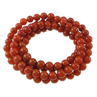 Yunnan Red Agate Armband, 4-tråd, 8mm, Såld Per Ca 35 inch Strand