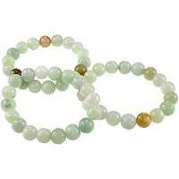 jade bracelet, naturel, grade A, 10mm, Longueur Environ 8 pouce, 5Strandstoron/lot, 20PC/brin, Vendu par lot