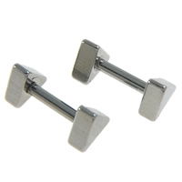 Gioielleria da Piercing orecchio in acciaio inox, Triangolo, colore originale, 4x4x10mm, Venduto da coppia