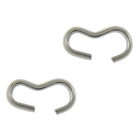 Ruostumaton teräs Quick Link Connector, alkuperäinen väri, 8x4x1mm, 5000PC/erä, Myymät erä