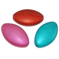 Traumhafte Acrylperlen, Acryl, oval, keine, 23x14x5.50mm, Bohrung:ca. 1mm, ca. 385PCs/Tasche, verkauft von Tasche