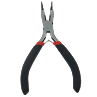 Sieraden Plier, Ferronickel, met Rubber, zwart, nikkel, lood en cadmium vrij, 67.50x123x9.50mm, Verkocht door PC